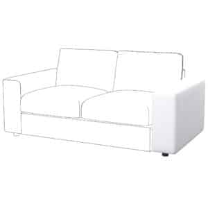 VIMLE Pokrycie oparcia szerokiego, 22cm